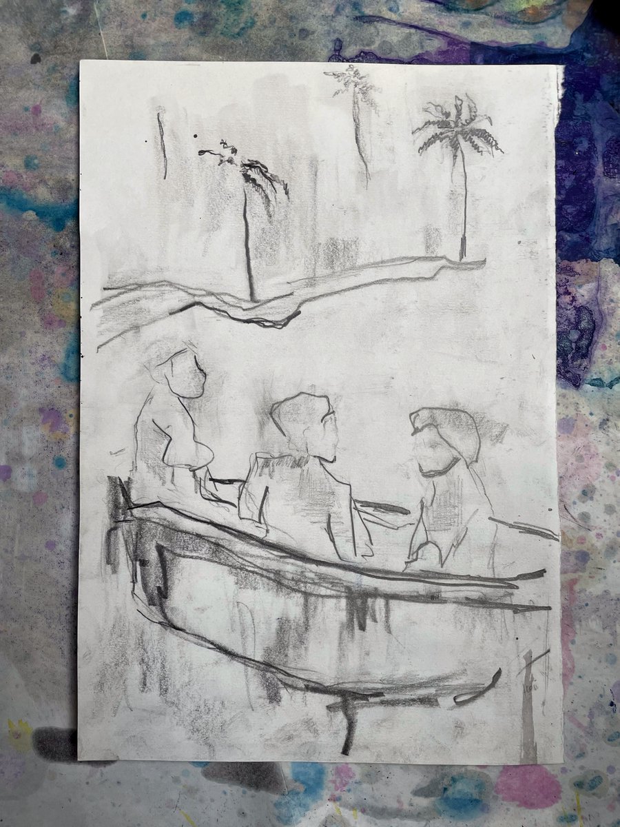 HesiUnderground's tweet photo. Studio. Those magic happenings, people, and places always inspire my sketches, and little paintings.  

#emergingartist #contemporaryart #hesiglowacki #gayart #queerart #gayartist #polishart #lgbtq #londonartist #memory https://t.co/X0RsDGUIgA