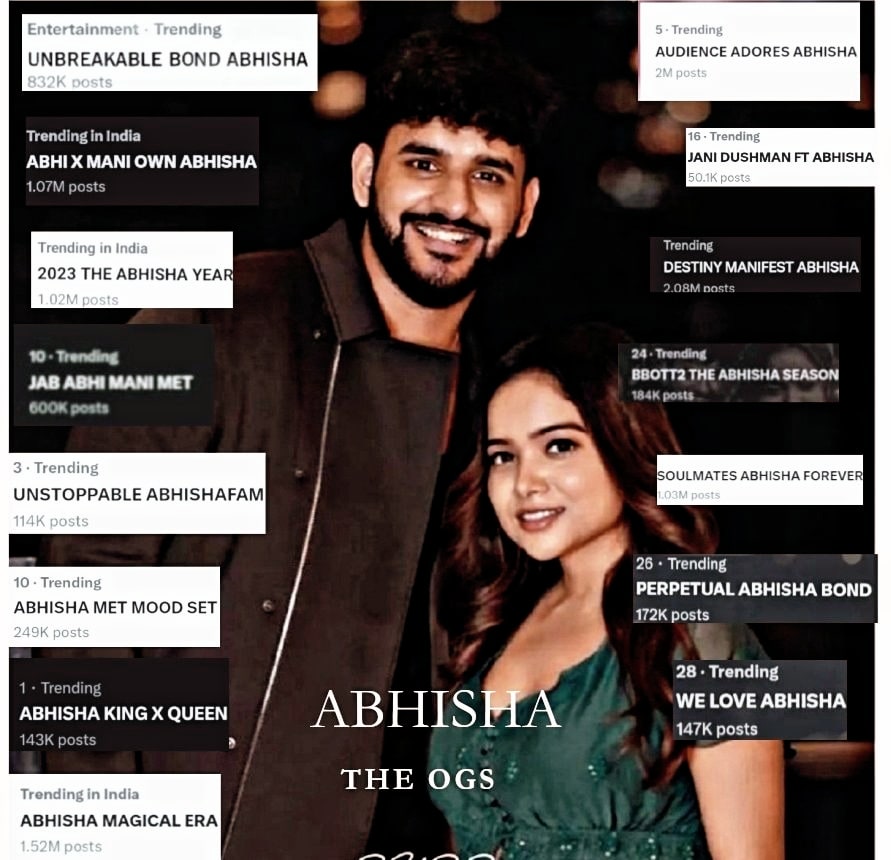 Media_Myths's tweet photo. All these trends have done 1Mn+

WE WANT ABHISHA MV https://t.co/Stlpq3fu9O