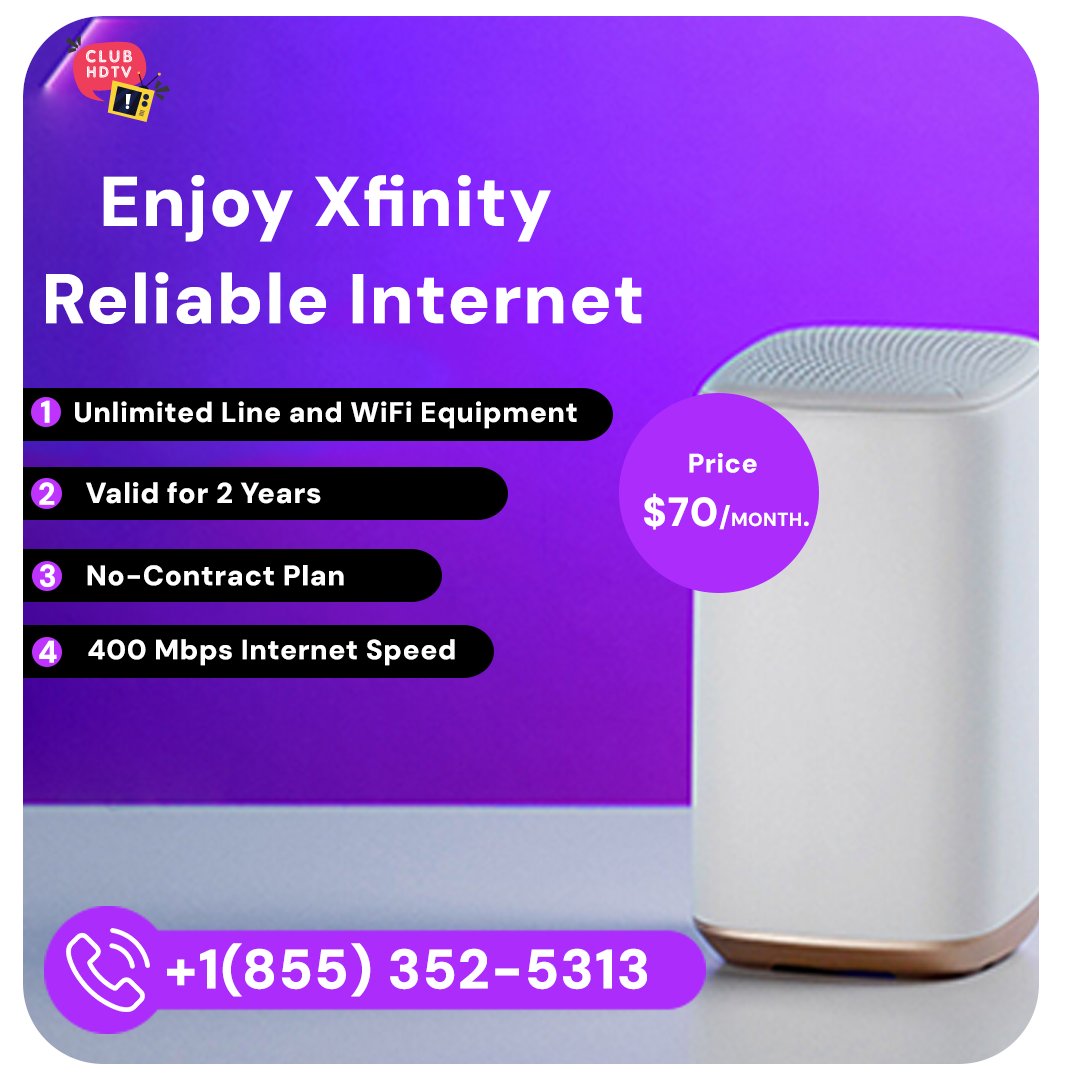 ClubHdtv's tweet photo. Xfinity 10G Internet for just 70$/month
Call for More Info: +1(855)352-5313
#Xfinity #XfinityInternet #internetplans #10G 

https://t.co/sFB27xDOWU https://t.co/vC4UCoAAlY