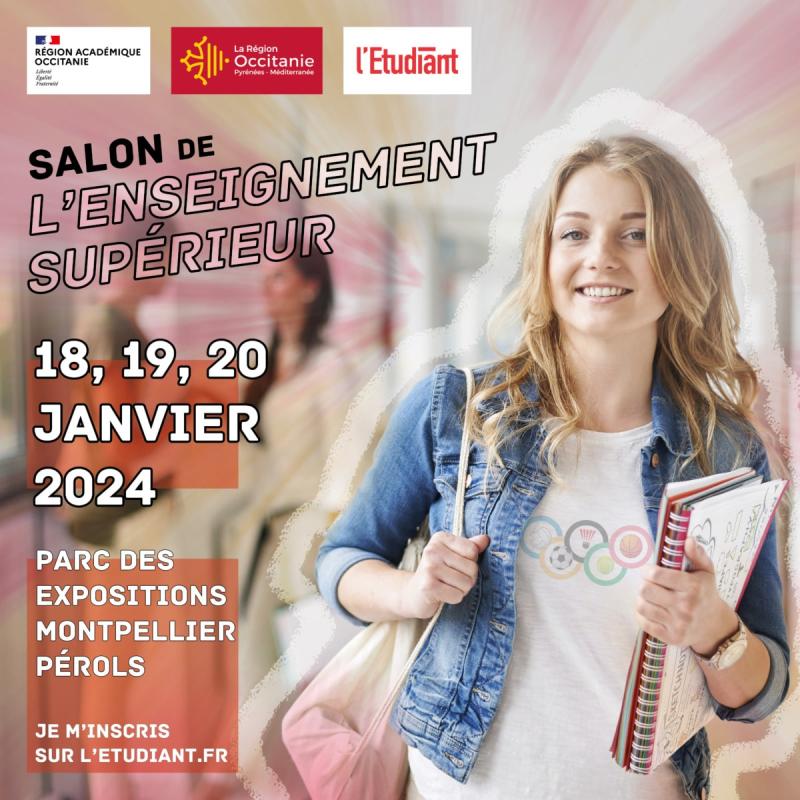 🎓 Retrouvez-nous au Salon de l'enseignement supérieur à Montpellier !
📅 Jeudi 18, vendredi 19 et samedi 20 janvier 2024
📍 Parc des expositions (Rte de la Foire, 34470 Pérols)