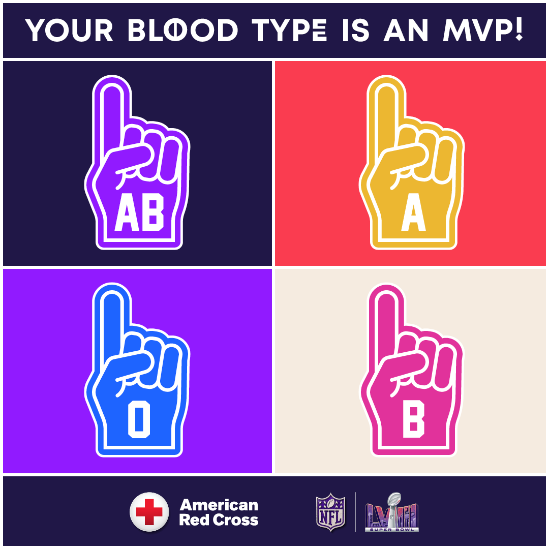 We're your biggest fans & urgently need all blood types. 💪🩸 Be an MVP for patients by giving blood this January & you'll get a chance to score a trip to Super Bowl LVIII in Las Vegas. Help us tackle a shortage by scheduling your appointment now: rcblood.org/3WbDQLZ