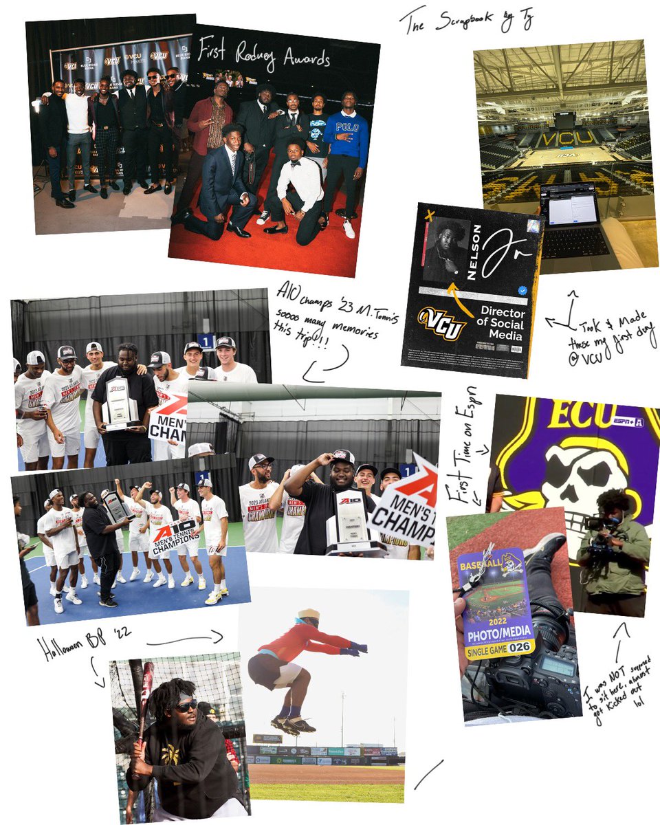 tyronejrx's tweet photo. Working at VCU was one of the best experiences of my life. When I got here, my one goal was to make an impact with my work. I truly feel like I was able to do that! Here’s a little scrapbook of all my favorite memories! 🫶🏾📚 From the bottom of my heart Thank you @VCUAthletics fans, students athletes, and staff! 

With all that being said, I’d like to welcome everyone to the @NewviewsAgency Era!! A marketing agency founded by myself with the goal to highlight the beautiful stories of this community and help grow the amazing businesses, personalities, and brands located here in RVA; through video production, social media marketing, and creative advertising!