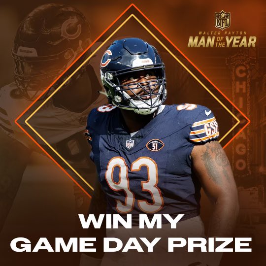 I’m giving YOU the chance to win a big game day prize to celebrate my Walter Payton Man of the Year nomination! Donations will support @SouthCobb_FB 

Enter at alltroo.com/justinjones #wpmoy @nfl @nationwide @alltroo
@ChicagoBears 

#WPMOYChallenge + @Twenty7Savage