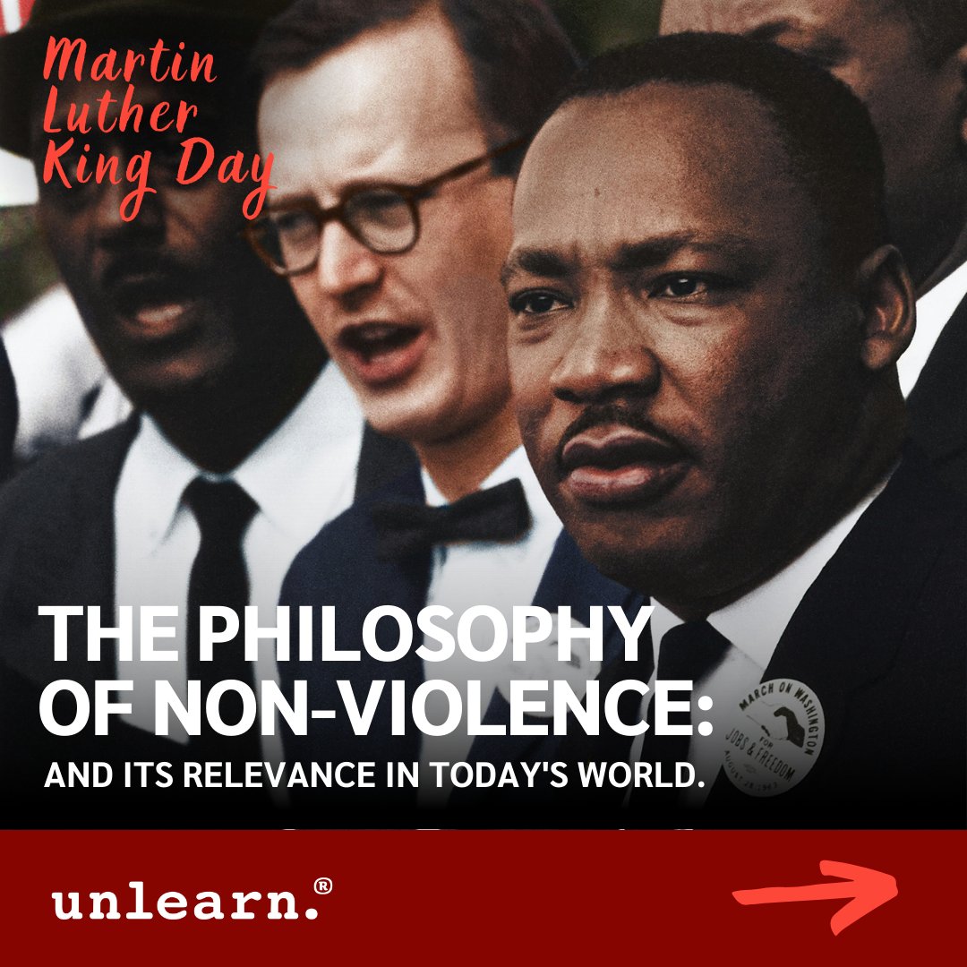 unlearn_com's tweet photo. Martin Luther King Day! 🌍✊
Today, we honour the extraordinary impact of a visionary leader who transformed history for the better. King's unwavering commitment to non-violence remains a beacon in today's world. https://t.co/RvJCtuaKRD
