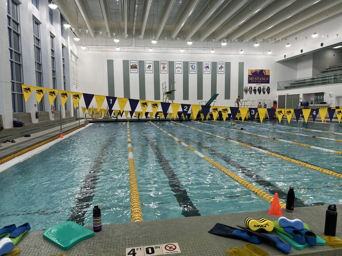 rmhsheadswim's tweet photo. One of the many joys of being a swimmer…. Sunrise swims! And a little cold won’t stop working on goals! #30belowzero #february @RMHSMUSTANGS @RMHSstampede https://t.co/0hE36wNZc3