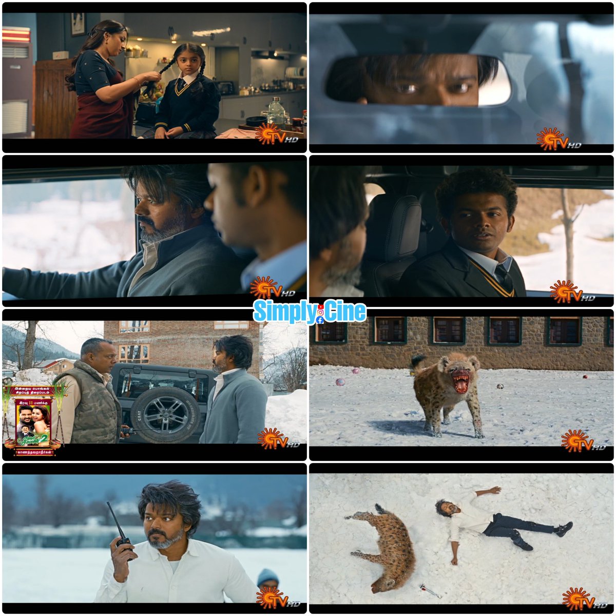 CineSimply's tweet photo. #Leo World Television Premiere Now On #SunTV Pongal Special..

#ThalapathyVijay #Trisha #lokeshkanagaraj #Anirudh #LeoOnSunTV #TheGreastestOfAllTime #Goat #VenkatPrabhu #LeoMovie #WolrdTelevisionPremiere https://t.co/kH8sPaUMUk
