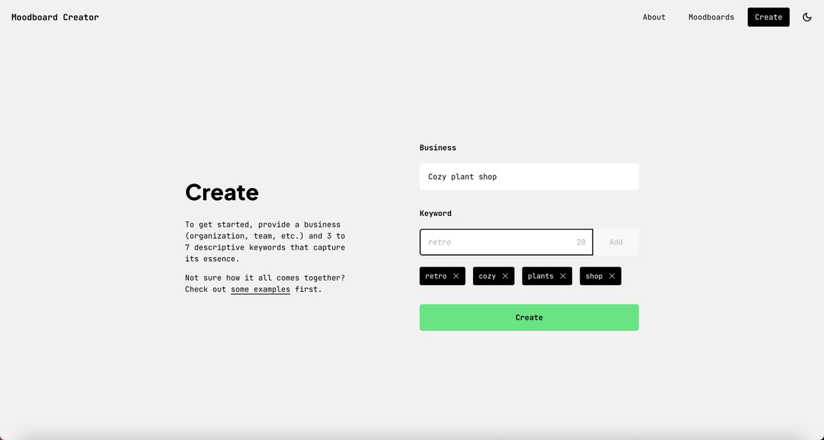 LukyVJ's tweet photo. Just discovered this website "Moodboard creator" https://t.co/zK1F0Qh3cq

Add your business description, add keywords, and click create! 🤯

Will definitely speed up some pet projects development! 🔥

Created by: 💁‍♂️ Juan Ignacio Rios https://t.co/DD53rvtcMO

#moodboard #ai https://t.co/H8VJc21Xp2
