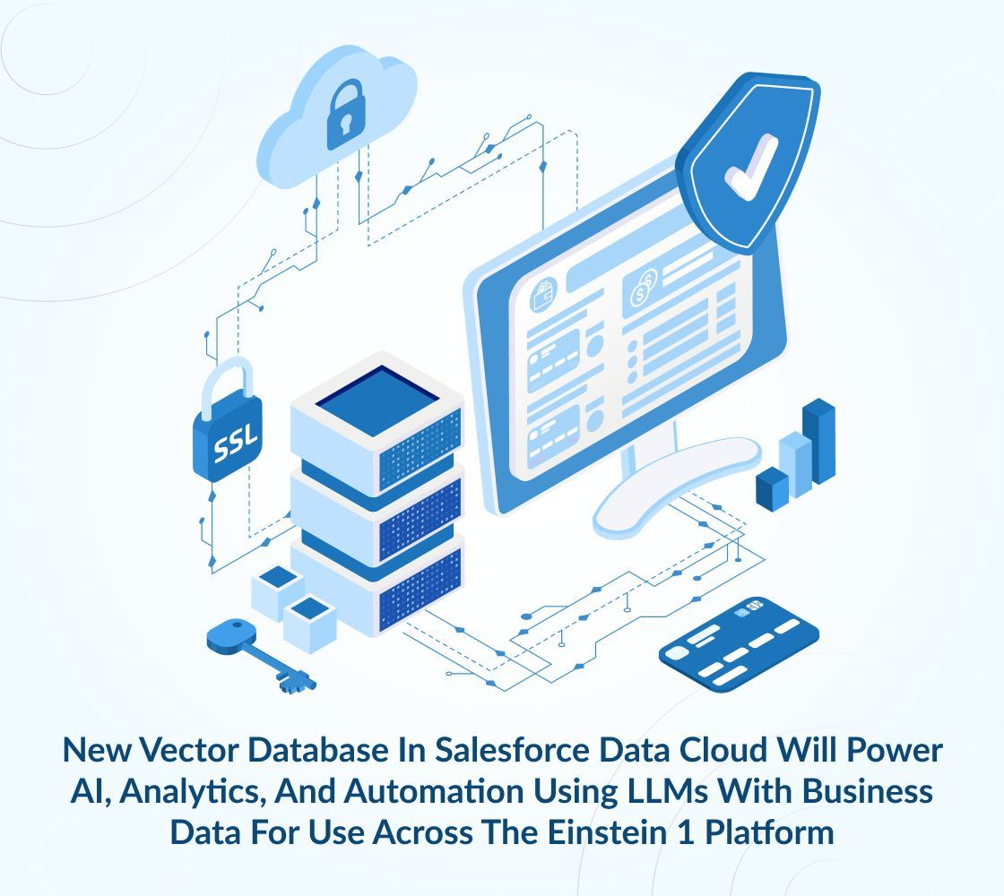 EruditeWorks's tweet photo. @Salesforce's latest tech scoop reveals a game-changing Vector Database in Salesforce Data Cloud.
Read more here:
https://t.co/v93ZInvYDX

Also, join us for a successful Salesforce journey of your business!
https://t.co/wtvieQHU4V

#TechNewsFlash #SalesforceInnovation https://t.co/tNVzYSr8jF