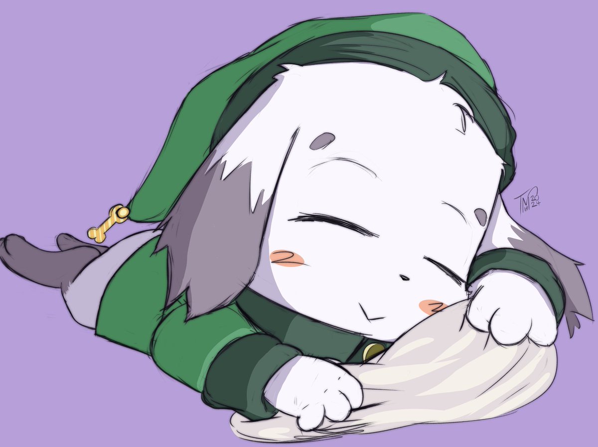 Mimiga Monday.  Kris looking comfy.