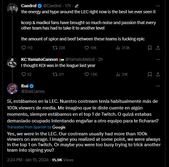Bruh the new era of #LEC drama is absolutely bangin'