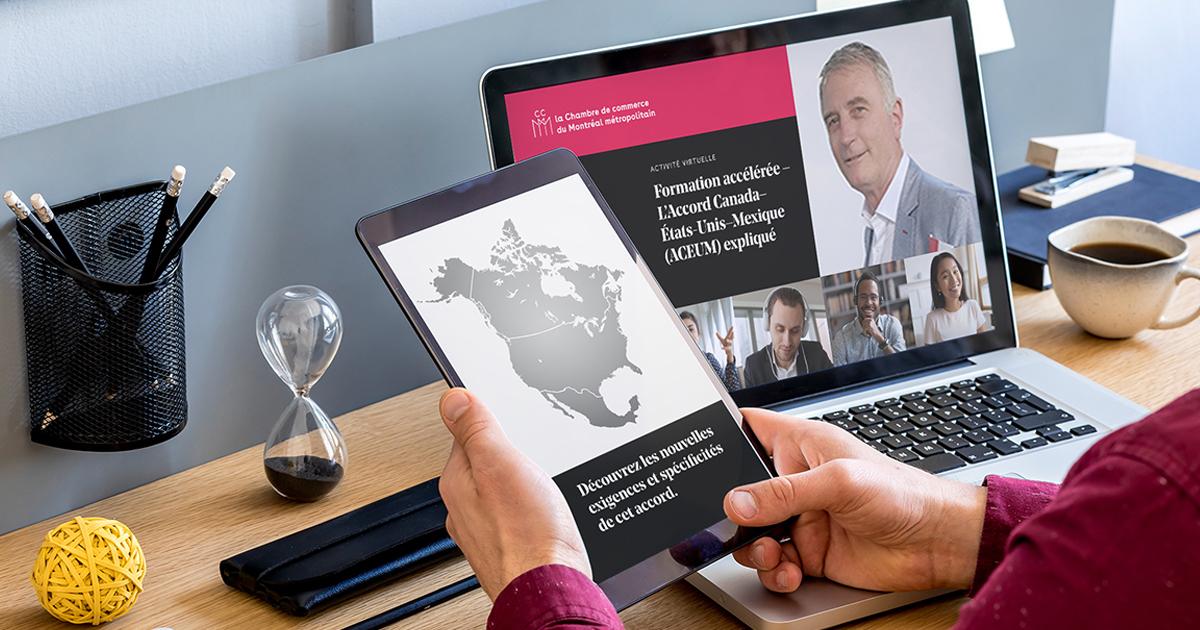 🌎 Le 8 février, apprenez comment profiter de l’accord #canada - #EtatsUnis - #mexique, en compagnie de Christian Sivière de Solimpex. bit.ly/48JShNp #acclr #ccmm #international #commerceinternational #aceum #entrepreneur