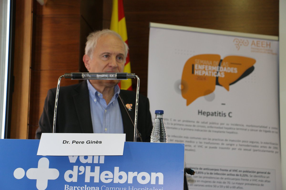 #SemanaHepatoCatalunya El Dr. Ginès imparte una charla sobre la detección precoz de las enf. hepáticas: "Existe una alta prevalencia y mortalidad por cirrosis y cáncer de hígado, que seguirá en aumento por el incremento de la obesidad y el consumo de alcohol".
#livertwitter