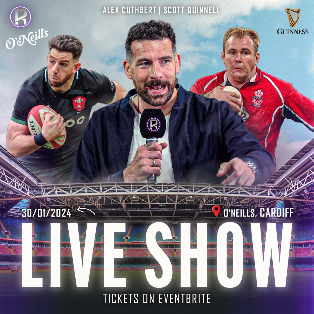 TheRugbyPod's tweet photo. Join Big Jim & friends for a Rugby Pod live show at O Neill’s, Cardiff on the 30/01/2024!
🎟️Tickets on Eventbrite : https://t.co/5YdWLhduUJ https://t.co/KZi9NnPFXr