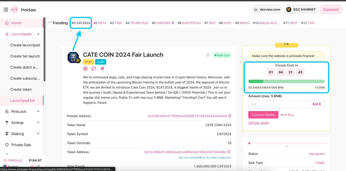 Cate Coin 2024 tweet media