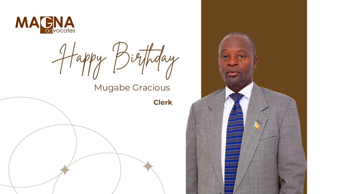 Happy Birthday to the our incredible team members, <a href="/JacklineNatuku1/">Jackline Natukunda</a> and Mugabe Gracious. We appreciate your invaluable contributions of hard work, dedication and exceptional skills to MAGNA Advocates.