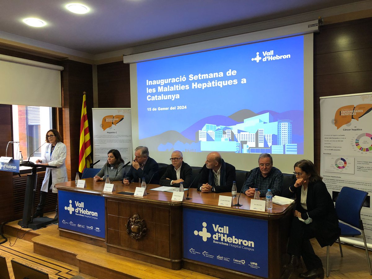 Arrenca la Setmana de les #MalaltiesHepàtiques a Catalunya a #VallHebron, organitzada per
<a href="/AEEHLiver/">Asociación Española para el Estudio del Hígado</a>. Després de la inauguració oficial, experts i pacients debatran en una taula rodona sobre la importància de la detecció precoç a diferents àmbits de la salut.