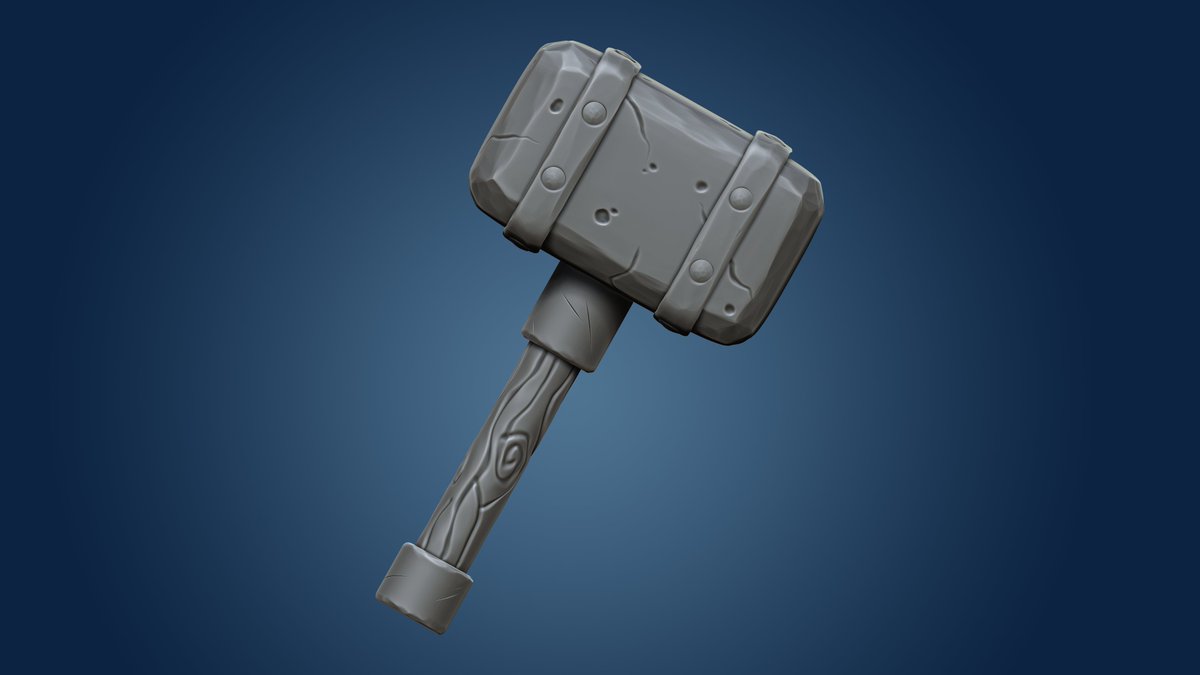 Andre4Cale's tweet photo. New prop created in 4 hours ( blockout and #ZBrush ) to test my new graphics tablet with screen, Huion Kamvas 16 (2021) and I must say it is cool! I have much more control when drawing details or even simple lines, now I have to see how it works on #SubstancePainter/ #3DCoat! https://t.co/zYEGPv0oql