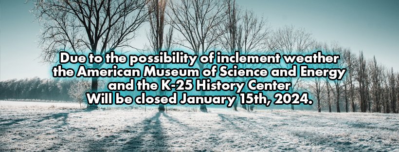 American Museum of Science and Energy (@amseonline) on Twitter photo 
