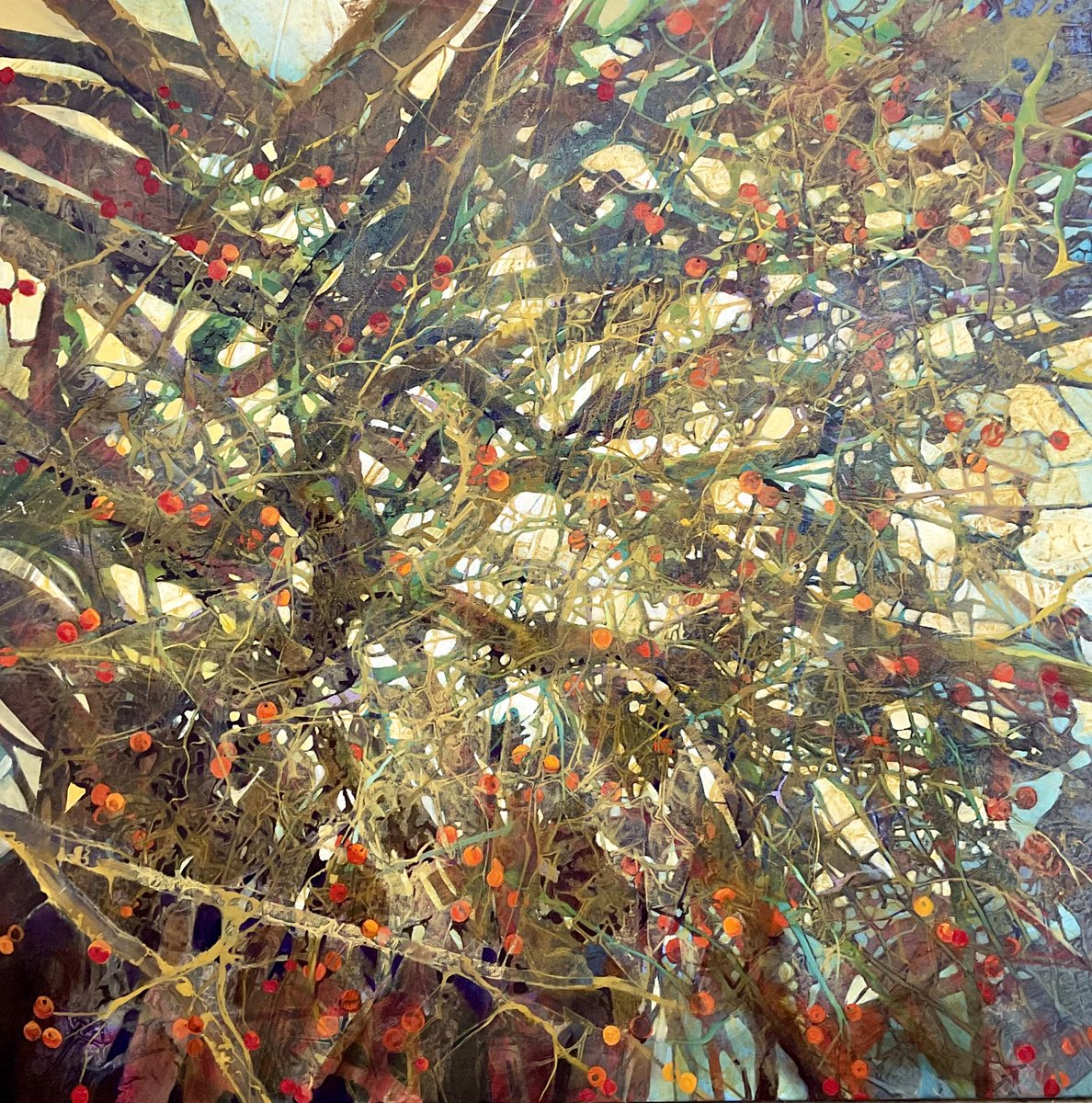 LornaKirin's tweet photo. ‘Winter Thicket’
Oil on canvas
100 x 100cm 

#lornakirin #contemporarypainter #ukartist #thicket #berries #oiloncanvas #artgallery #oil #branches https://t.co/Ra9EYVLD2B