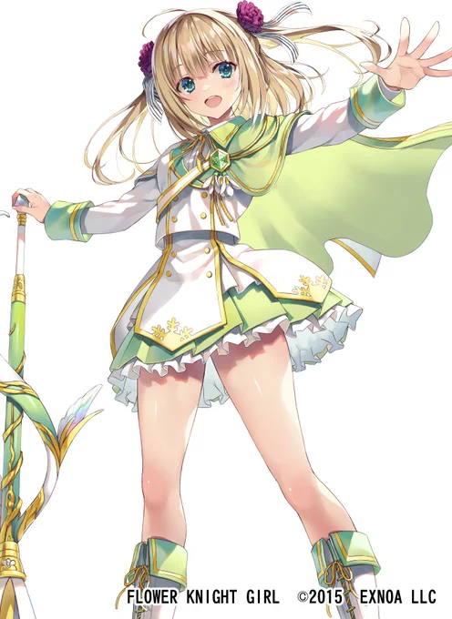 DMM GAMES『FLOWER KNIGHT GIRL』さんでスノードロップ(生命樹の祝福)を描かせて頂きました!#花騎士 #フラワーナイトガール 
