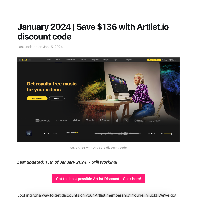 cchound's tweet photo. Want to save $$$ on your royalty-free music subscription in 2024? Find the best deals on platforms like artlist, epidemic sound &amp; more. for creators, by creators, since 2018.