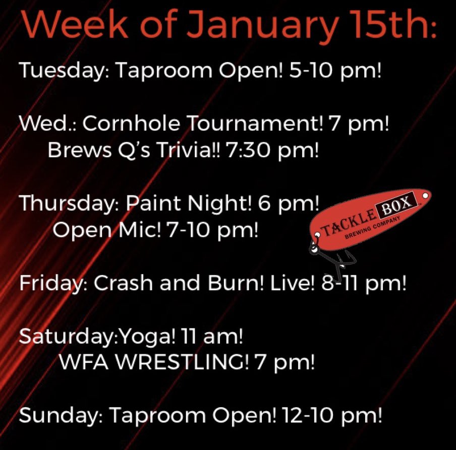 EPIC Week Planned! Grab Comedy, Live Wrestling and paint tickets on links below! Comedy: eventbrite.com/e/laughing-lur… Wrestling: eventbrite.com/e/live-pro-wre… Paint: eventbrite.com/e/paint-night-…