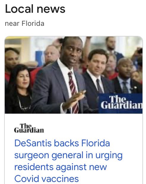 ChrisHealth3's tweet photo. @PatientDay #DeSantis doesn’t care about #Florida - put in Ladapo as his lackey Surgeon General, a total quack to support DeSantis goal of getting MAGATS support for his Presidential campaign https://t.co/GLD5Ge2XmW