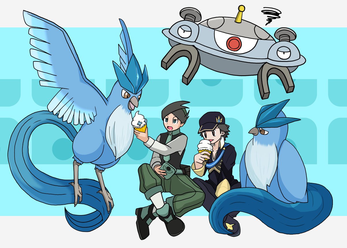 morisa1312's tweet photo. レッドとネジキに同じバディ(フリーザー)をありがとう！！！の絵！！！！！！！！！！！！(ありがとう、本当に) https://t.co/N6HTlpOXtZ