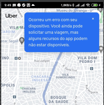 SaitamaKof98ol's tweet photo. @Uber_Support Sou usuário  e a opção Uber encomendas não aparece nas opções. ja reinstalei e o problema persiste. https://t.co/BB0ckZbl7n