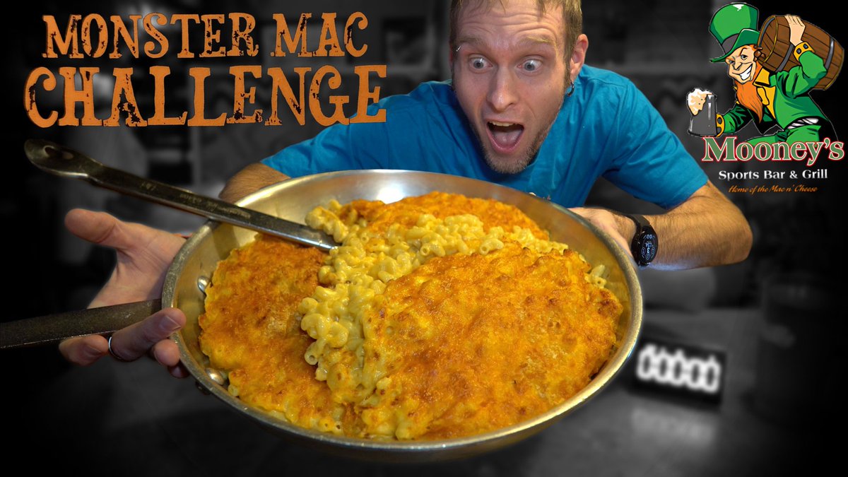 Watch me take down this epic Monster Mac Challenge!
Video: youtu.be/yADUvs4Z3_o

#mooneysmac #mooneys #mooneyssportsbar #macncheese #macandcheese #macaroniandcheese #macandcheesechallenge #monstermacandcheese #monstermacchallenge
#joshthegoat #manvsfood #foodchallenge #thegoat