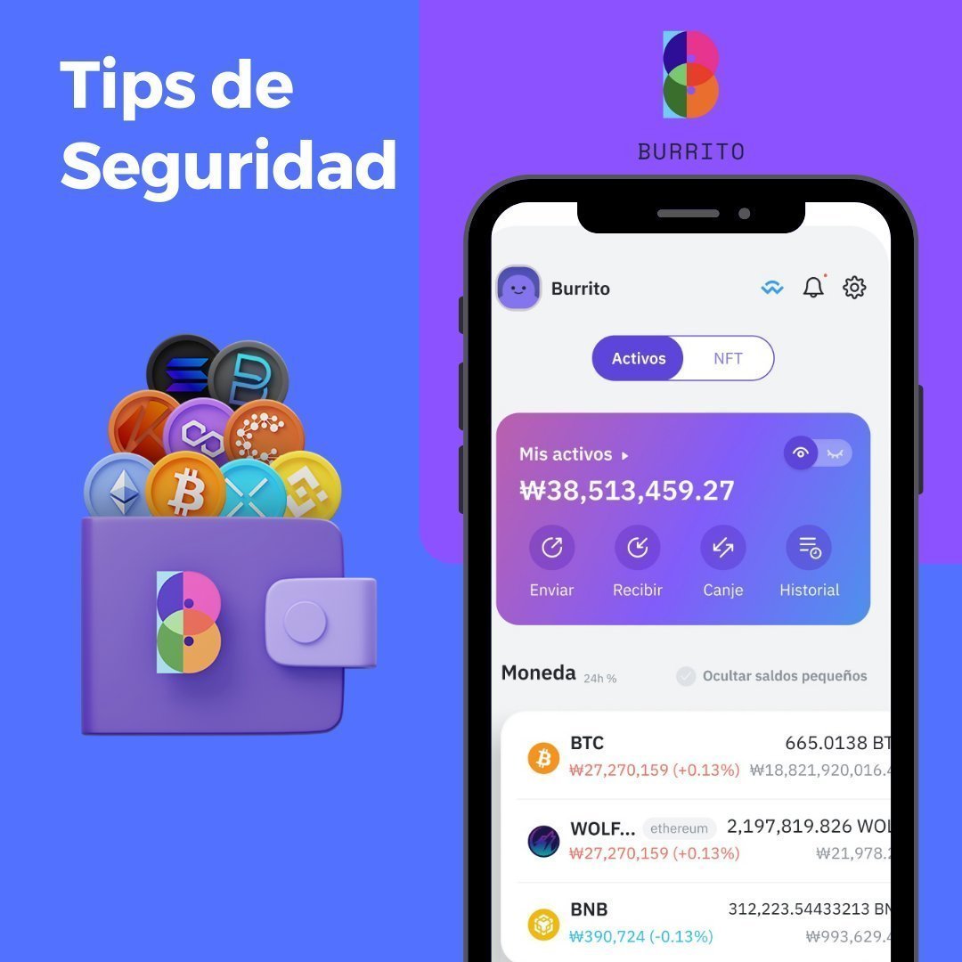 ¡Hey Comunidad Burrito! 🌯

¡Recordatorio semanal de algunos buenos consejos de cripto seguridad!🔒

✅No le des tu frase de 12 palabras a NADIE.
✅NUNCA introduzcas tu frase de 12 palabras en  formularios online.
✅No conectes tu Billetera a ninguna web o dApp sospechosa.

Es