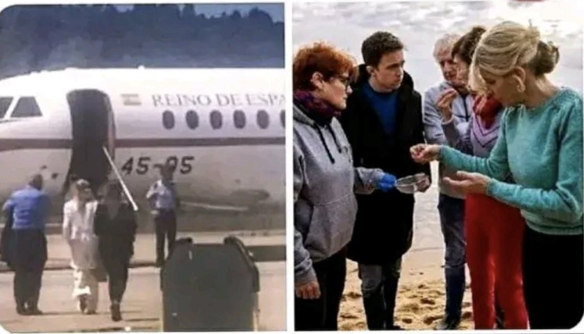 ¿Sabías que Yolanda Díaz ha ido en Falcón a Galicia a coger una bolita de plástico para proteger el medio ambiente?