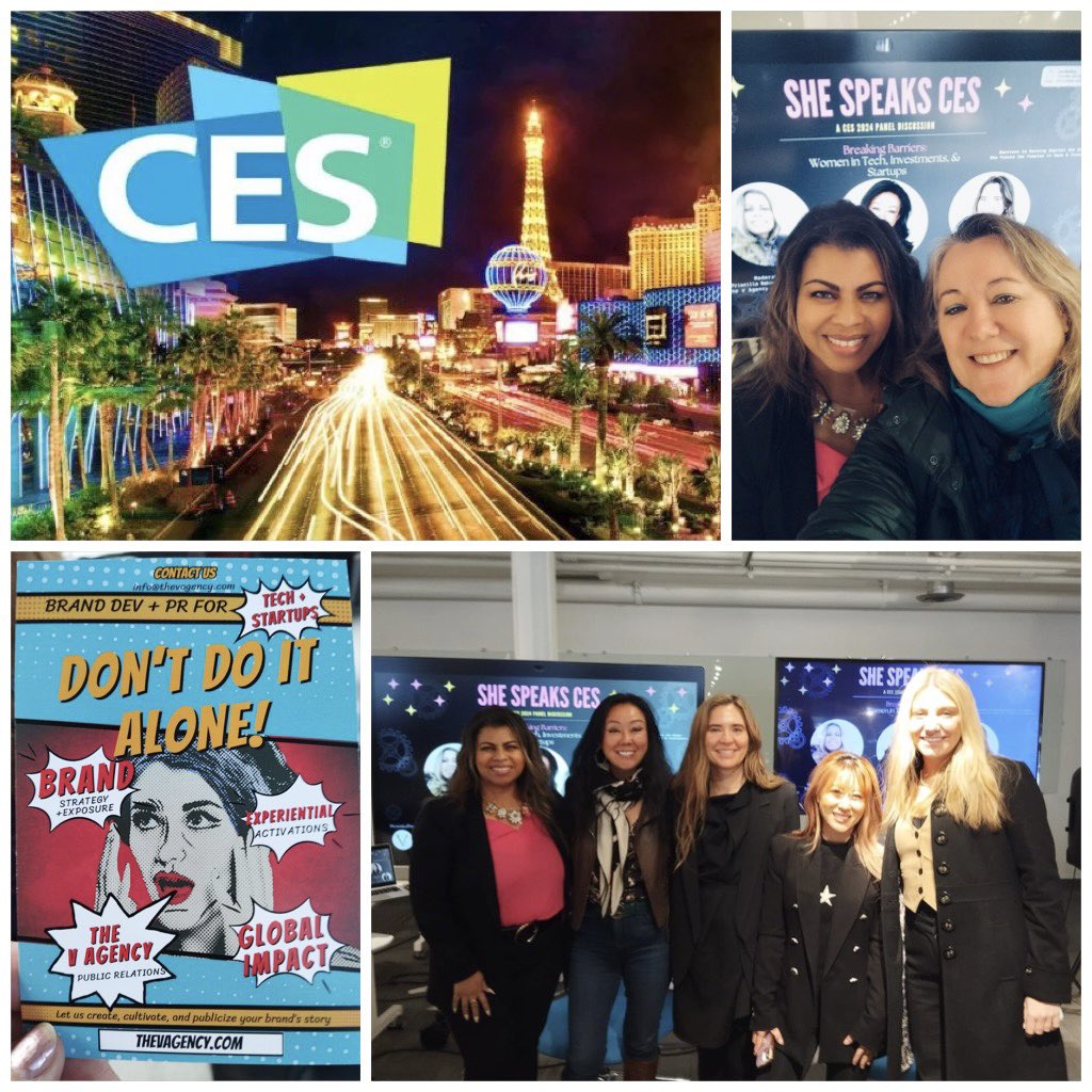 We value this good Idea to promote the working women in Tech, Investments, &amp; Startups...organized by V Agency during the <a href="/CES/">CES</a> exhibit at Las Vegas. 
Thanks Priscillia to make these connexions possible.
#lasvegas #CES2024 
shespeaksces.com