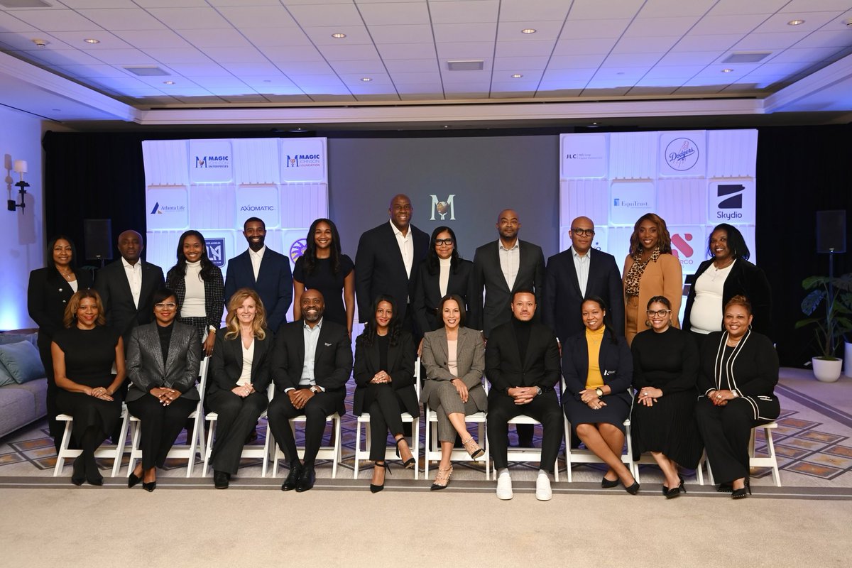 I am proud that I have such a talented executive team across Magic Johnson Enterprises and some of my portfolio companies including - SodexoMAGIC, Equitrust, Atlanta Life Insurance, JLC Infrastructure, and Unchartered Power!