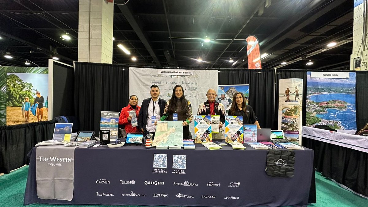 Compartimos con nuestro mercado de #EstadosUnidos las novedades de cada uno de nuestros destinos y comunicamos los avances en la infraestructura en beneficio de visitantes y locales que disfrutan del #CaribeMexicano 🌊🌎🌴☀️😎🇺🇸