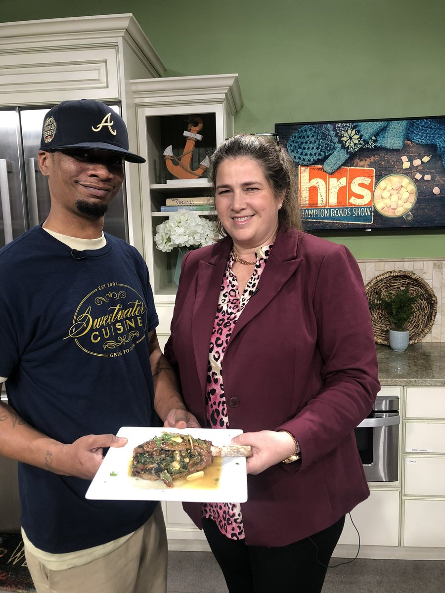 Jodi and AJ from Sweetwater Cuisine made an amazing stuffed veal chop to preview Virginia Beach Restaurant Week.