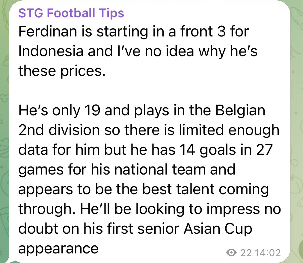 STG_Betting's tweet photo. Flying again today with the shots bets in AFCON and Asia 🇬🇲 🇮🇩

2.00, 2.25 and 6.00 winners ✅✅✅

Potentially more to come today depending on line ups. 

Link in bio to join. Just getting started https://t.co/nswjwShrcM