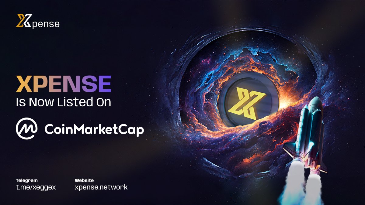 XPENSE $XPE Listed on CoinMarketCap coinmarketcap.com/currencies/xpe… ✅ Like Share & Retweet 🌟