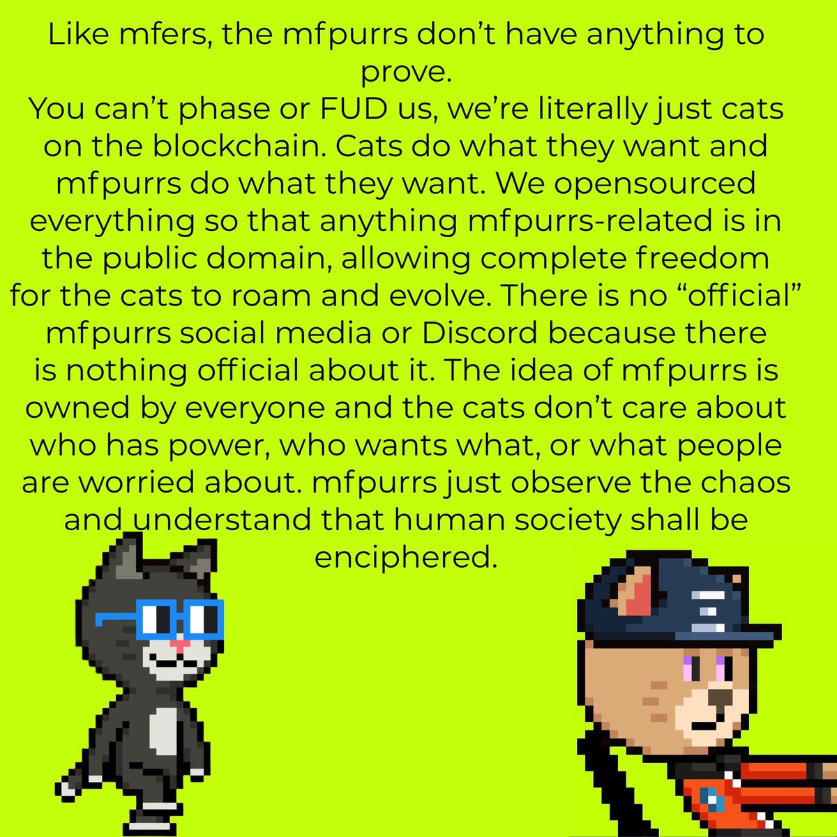 Super bullish on #Ethscriptions 💯💯💯💯

I want my mfpurrs fam to always remember this 🐈‍⬛🌈🌈

#mfpurrs #Ethscriptions