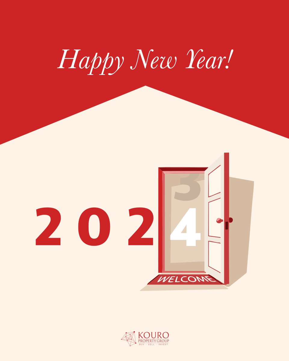 KouroProperty's tweet photo. 15 days into the New Year already 🏃🏽‍♀️💨
KOURO Property Group would like to wish you and your family all of the best for 2024 🏡 
May it be a blessed and prosperous year ahead 💛
#newyear #2024 #kouropropertygroup https://t.co/TYdyqtxR7L