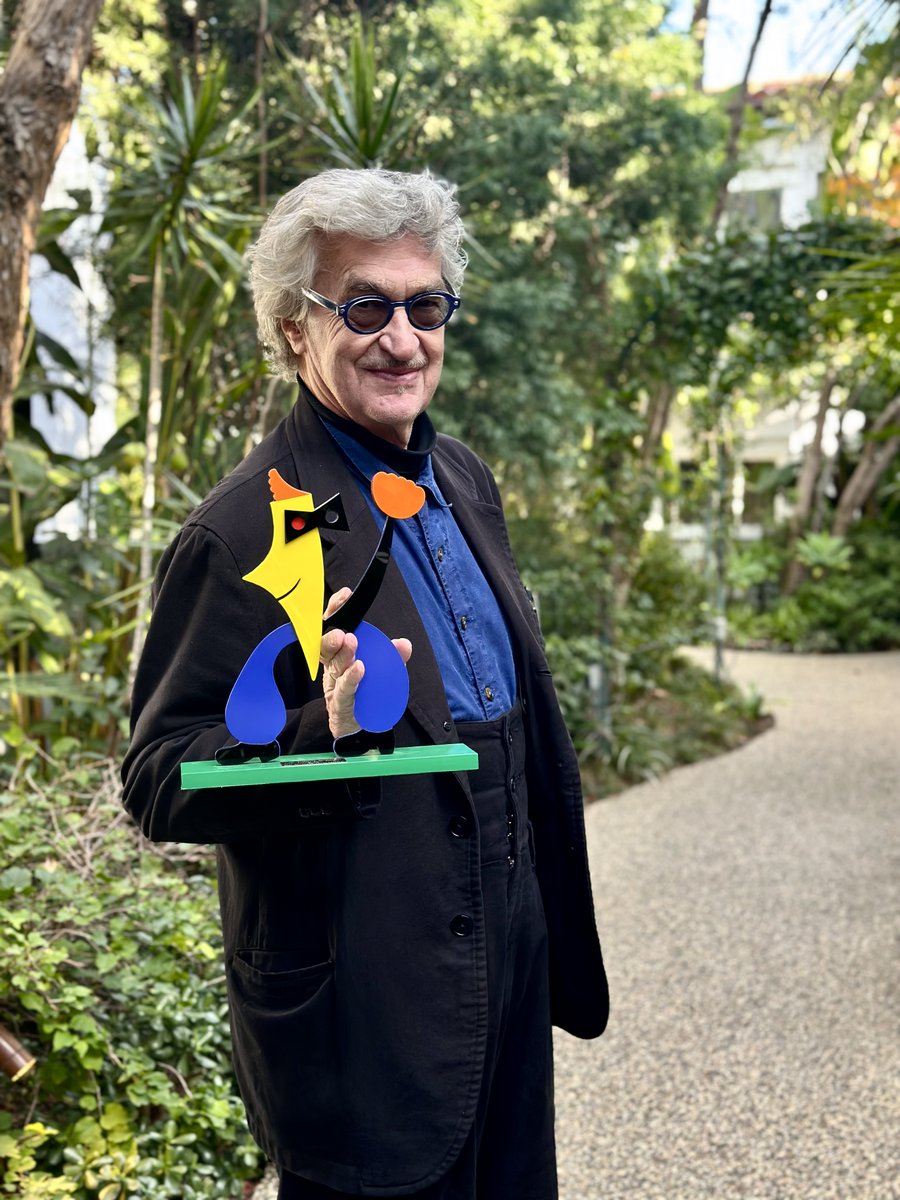 Wim Wenders receiving Best Director for 'Perfect Days'. This marks his second recognition at the festival, following his Evolution Honorary Award in 2021. Wim's words about MIFF's program were truly encouraging: 'Well, you have a very good selection here'. #MIFF #WimWenders