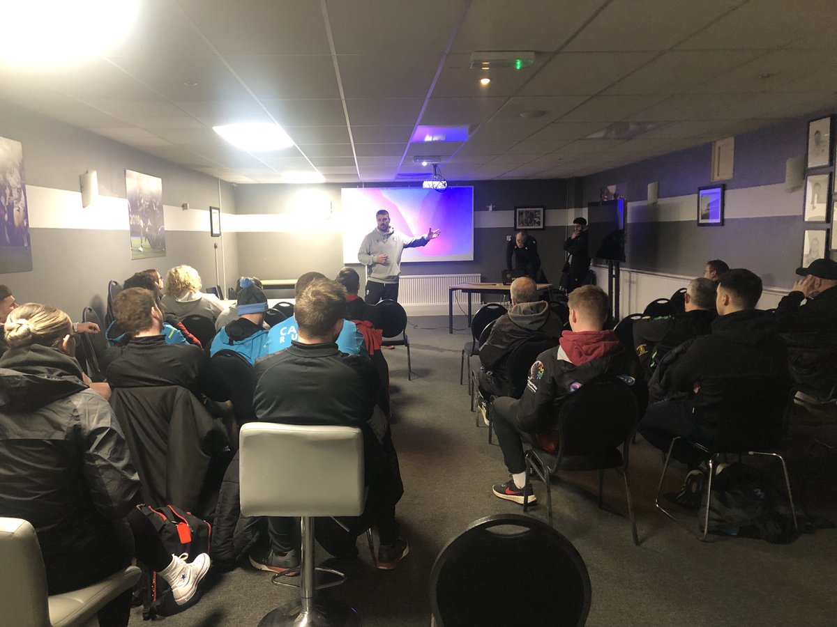 Cardiff_Pathway's tweet photo. Another round of Coaches CPD in partnership with ⁦@WRU_Community⁩ and key attacking messages that supports players develop through the pathway https://t.co/d2GWfhHet3