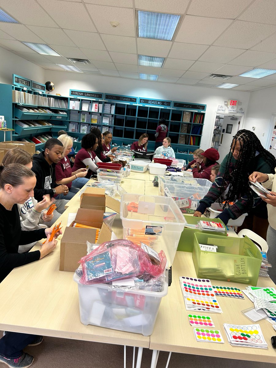 @lincolnfingroup has been rocking the Teacher Supply Warehouse today! We are so grateful to these volunteers and how much they care for this community. Thank you!!