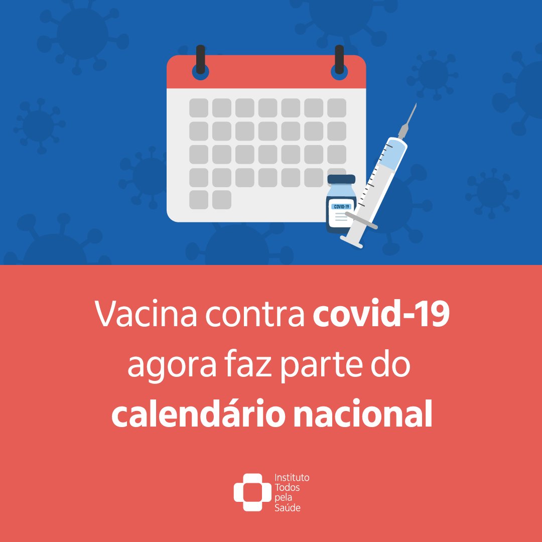 Instituto Todos pela Saúde (ITpS) (@todospelasaude) on Twitter photo A inclusão da vacina contra a covid-19 no calendário nacional de #vacinação é um marco positivo do <a href="/minsaude/">Ministério da Saúde 🩵</a>. Com o objetivo de ampliar a cobertura vacinal e reduzir infecções pelo coronavírus, especialmente em crianças, esta medida é crucial para a saúde pública. Siga o fio: A inclusão da vacina contra a covid-19 no calendário nacional de #vacinação é um marco positivo do <a href="/minsaude/">Ministério da Saúde 🩵</a>. Com o objetivo de ampliar a cobertura vacinal e reduzir infecções pelo coronavírus, especialmente em crianças, esta medida é crucial para a saúde pública. Siga o fio: