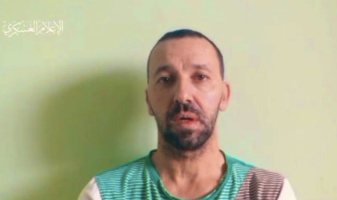 chelseahartisme's tweet photo. After publishing a “sign of life” video yesterday, Hamas has announced the execution of hostages Yossi Sharabi, 53, and Itai Svirsky, 38.

This, the same as the 2,000 pound bombs being dropped indiscriminately in civilian areas of Gaza, is a war crime that must be condemned. https://t.co/IT0tqQLZ7B