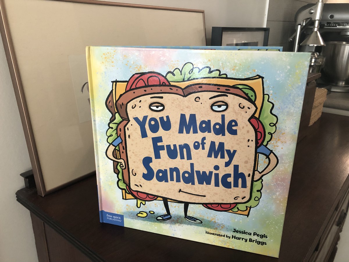 My kids' book, You Made Fun of My Sandwich (<a href="/FreeSpiritBooks/">Free Spirit Publishing</a>), was delivered today, and Harry Briggs's illustrations are a marvel. Interested in a fresh look at the issues of #bullying and #foodInsecurity? Check it out at amazon.com/You-Made-Fun-M…