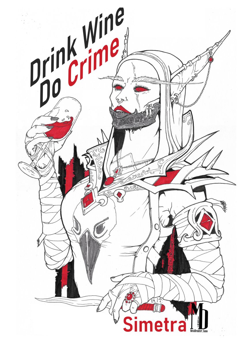 metaldruidart's tweet photo. Drink Wine
Do Crime
~Simetra somewhere, sometime, probably, opening bottle of Wine and a barrel of Blight

Sylvanas is offbrand. We Follow the Real Deal https://t.co/J5OoY3unbN