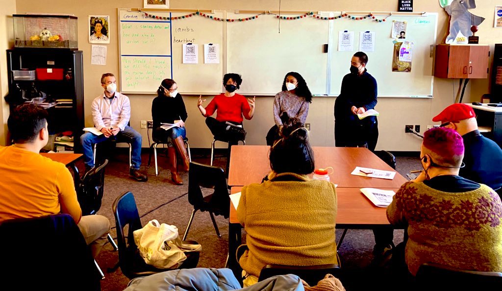 Listening to <a href="/maria_abando/">Maria Abando</a> with <a href="/ourstreets_sea/">Whose Streets? Our Streets!</a>, Clara with <a href="/SNGreenways/">Seattle Greenways</a>, <a href="/amysundberg/">Amy Sundberg</a> and BJ Last with Solidarity Budget talk about community engagement/building, equitable traffic safety, and the city budget. Moderated by <a href="/ethan2sea/">Ethan C. Campbell</a>. Video will be available online. #MLKDay2024