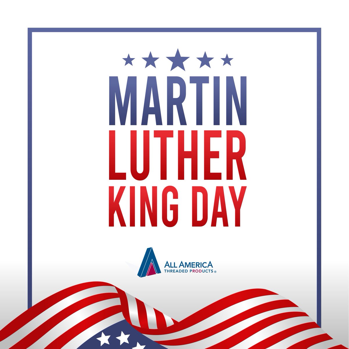 AATProd's tweet photo. Today at All America Threaded Products, we remember the efforts and legacy of Martin Luther King Jr. 

"The time is always right to do what is right." - MLK Jr. https://t.co/Y8E64u0RI0
