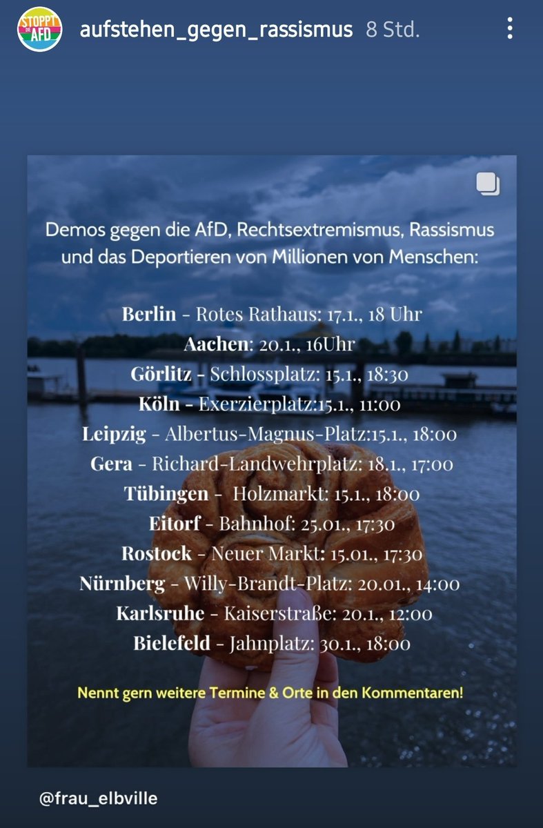 Twittern für die Follower ist krass.
Auf die Strasse gehen mit echten Menschen ist krasser.

In den nächsten Tagen sind weiterhin Deutschlandweit Demos gegen Rechts geplant.
Laut sein für eine weltoffene &amp; tolerante Gesellschaft, die aber nicht alles akzeptieren muss.